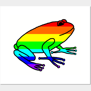 Rainbow Frog Posters and Art